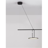 9501209 Висечка светилка 22W Лед 3000К 2600Лм GEA црна NOVA LUCE